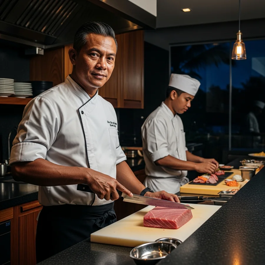 Ketut Mahardika, Head Chef — Seafood & Japanese at myCHEF Bali