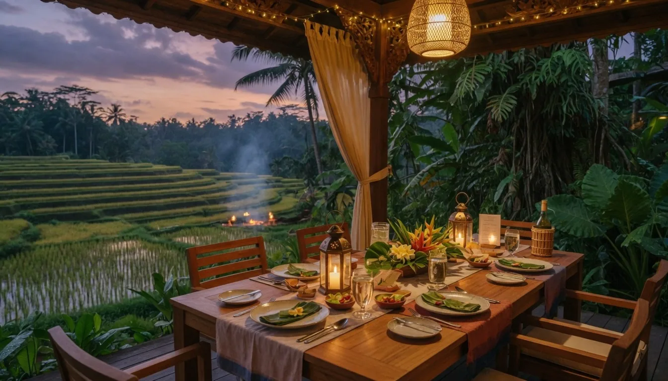 private chef Ubud villa dining — myCHEF journal