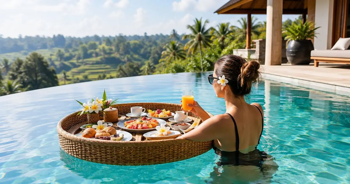 7 best floating breakfast setups for a Bali villa 2026