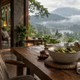 private villa dining in Bedugul