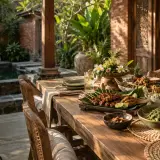 private villa dining in Gianyar