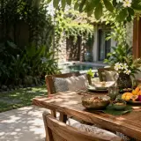 private villa dining in Nyuh Kuning