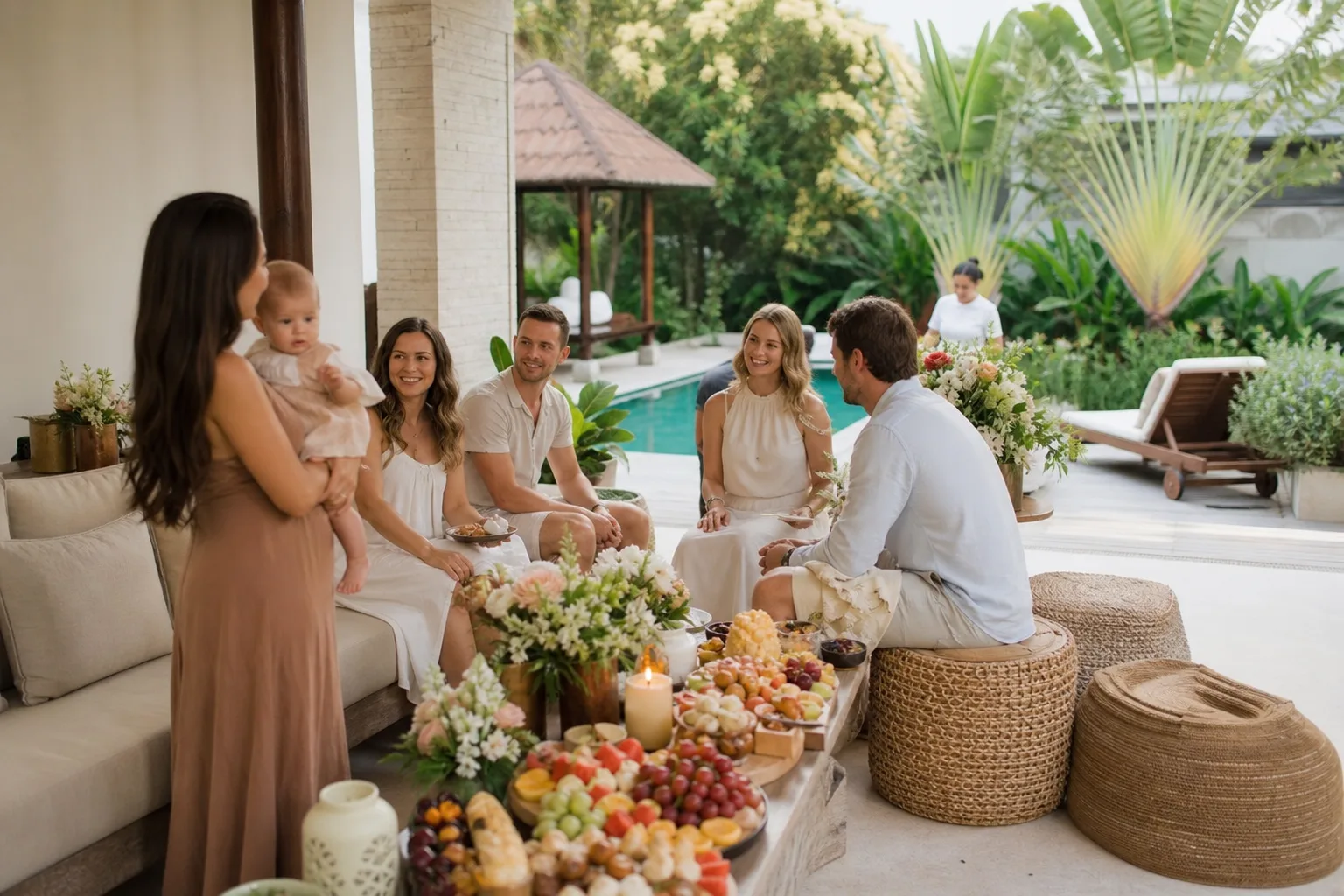 Poolside Family Shower