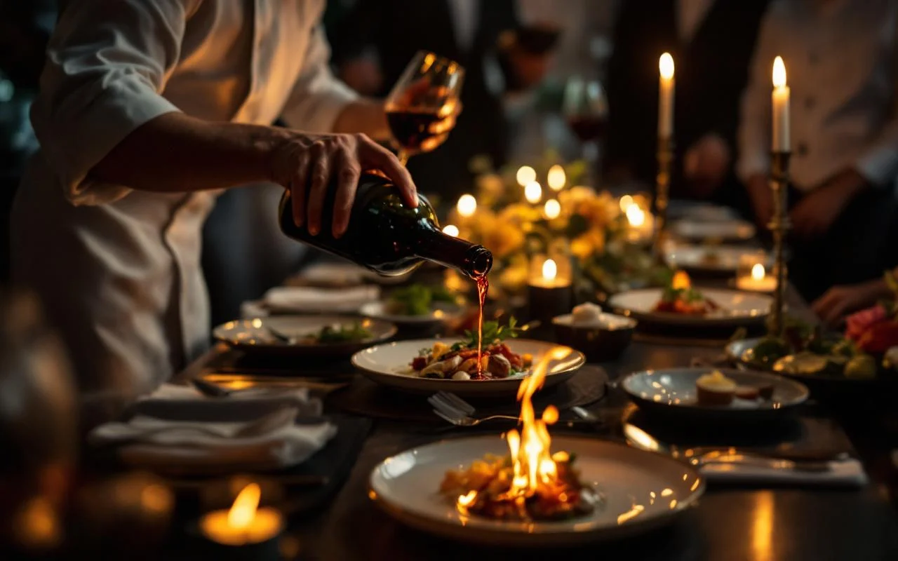 Executive corporate dinner environment in Bali