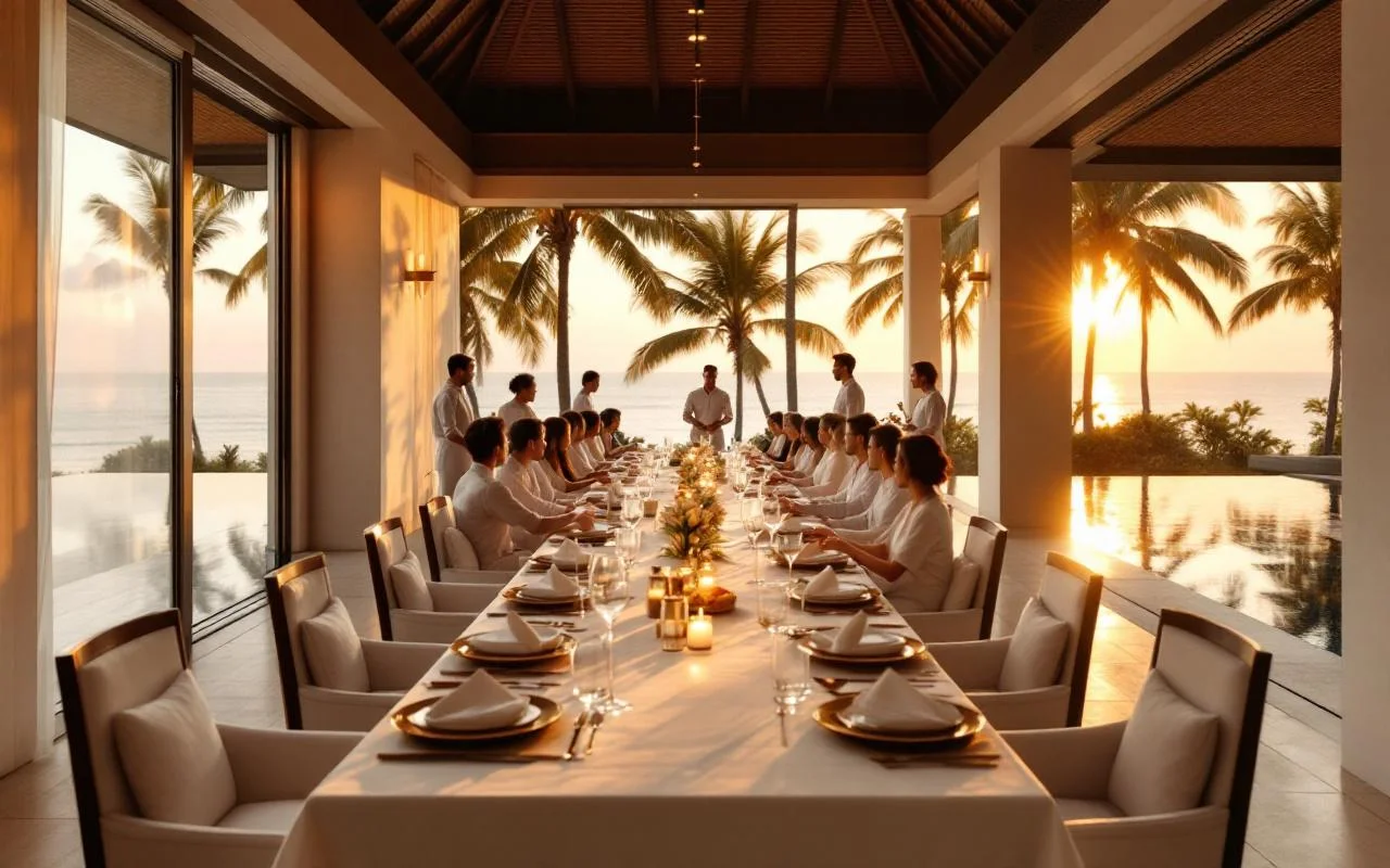 Luxury Bali villa with professional hospitality staff