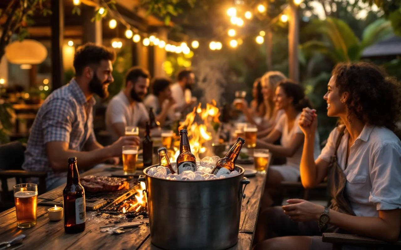 Party bartender service and drinks at a Bali villa event