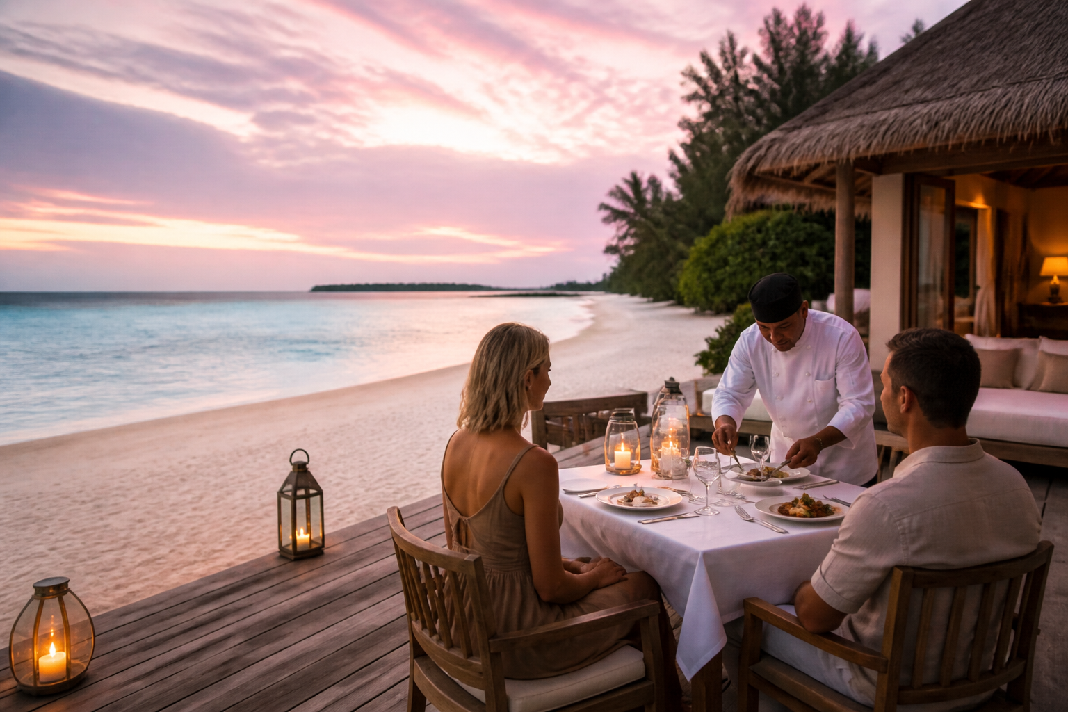 Private Chef Gili Meno — villa dining arranged by myCHEF