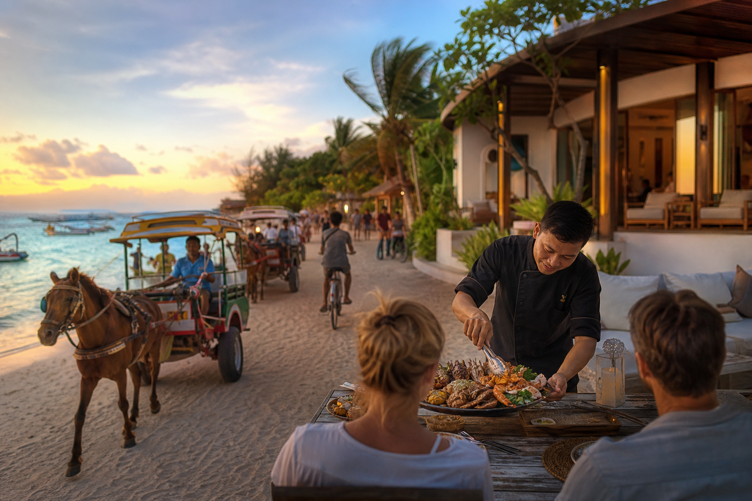 Private Chef Gili Trawangan — villa dining arranged by myCHEF
