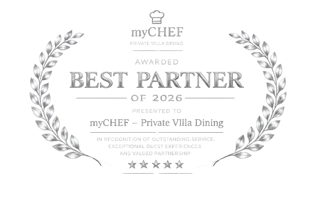 Awarded Best Partner 2026 — myCHEF Private Villa Dining