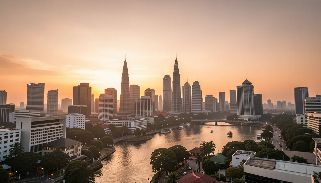 Jakarta city skyline at dusk — myCHEF private chef services in Indonesia's capital