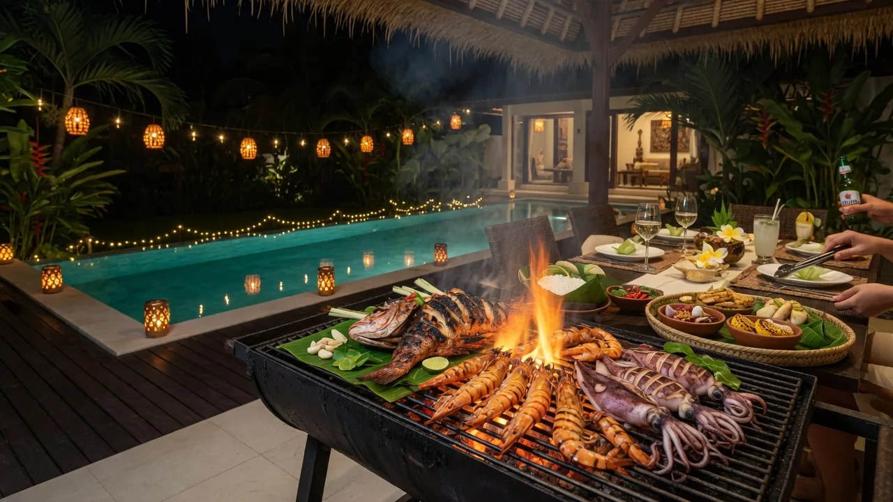 Seafood BBQ Bali | Market-Fresh Grill at Your Villa | myCHEF