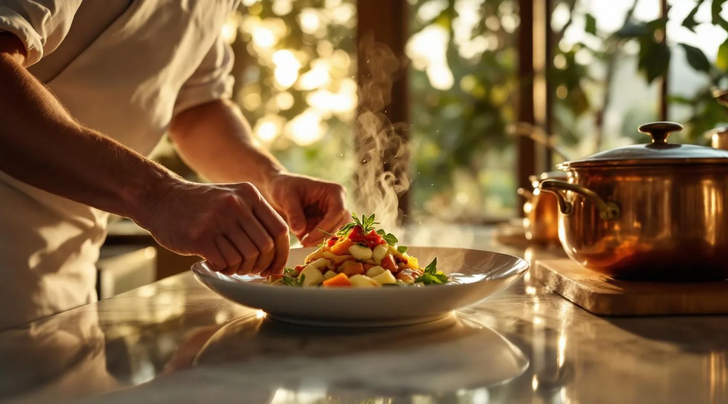 Professional hospitality staff at a private Bali villa